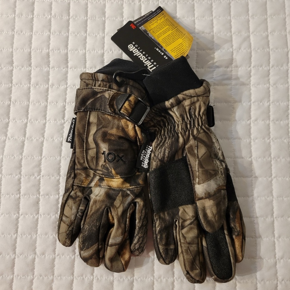 Realtree Hardwoods Thinsulate Camo‎ Hunting Gloves Outdoors Camping Winter Sport